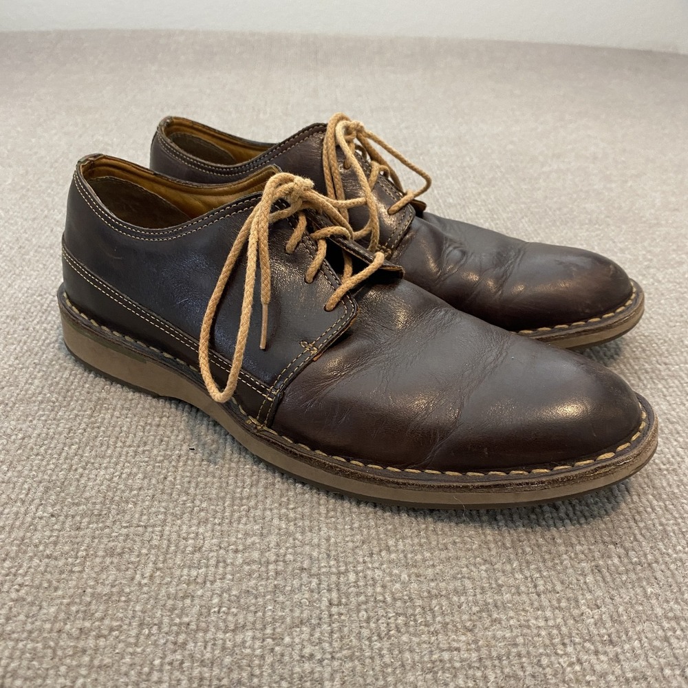Sperry Gold Cup Shoes Mens Size 10.5 Brown Leather Lace Up Non-Slip STS12427
